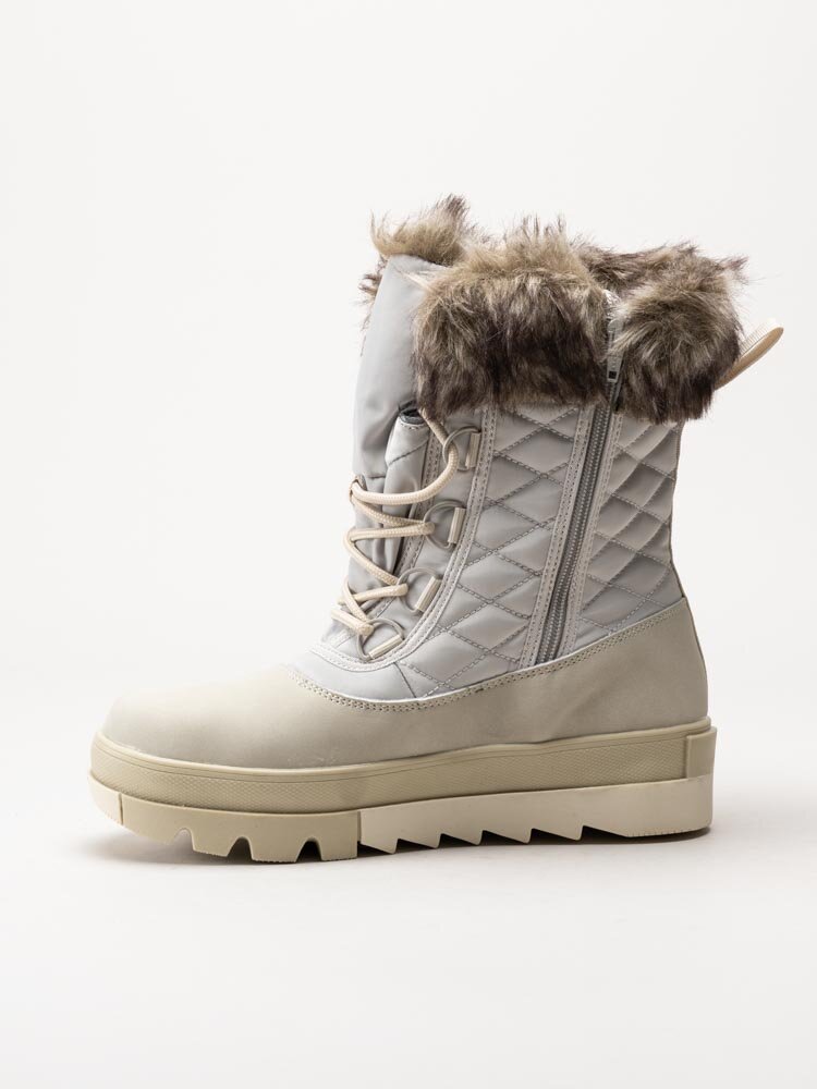 Exani - Iris - Beige fodrade vinterkängor