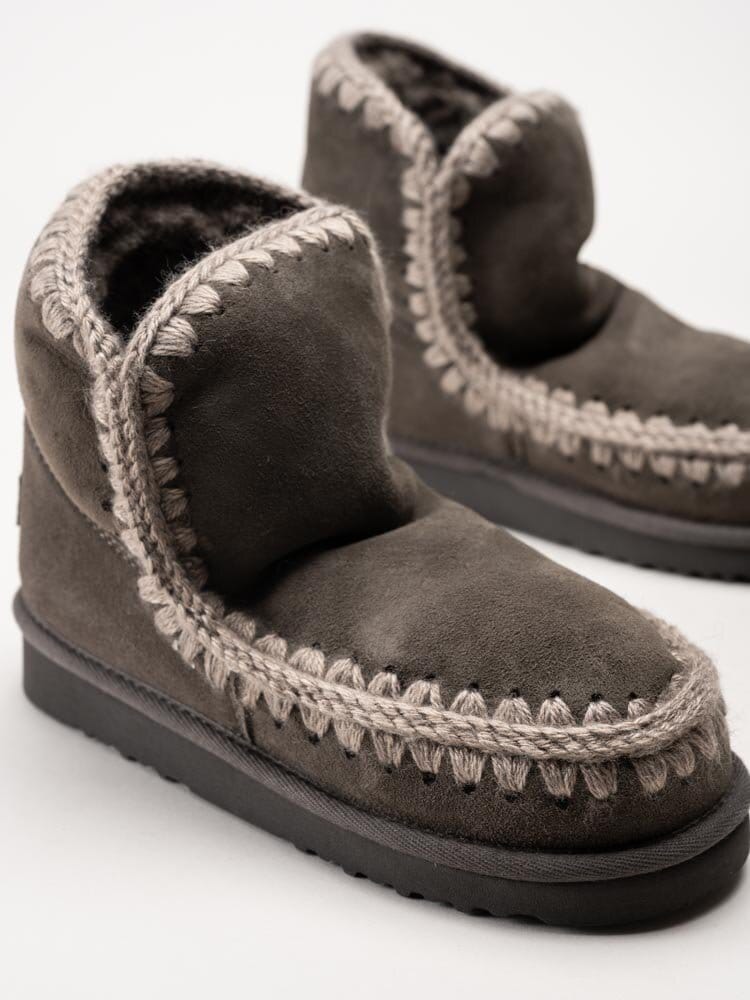 Mou - Eskimo 18 - Grå fårskinnsfodrade boots i mocka