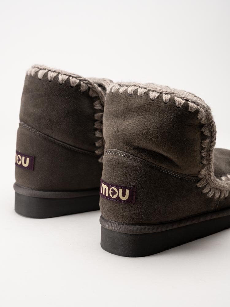 Mou - Eskimo 18 - Grå fårskinnsfodrade boots i mocka