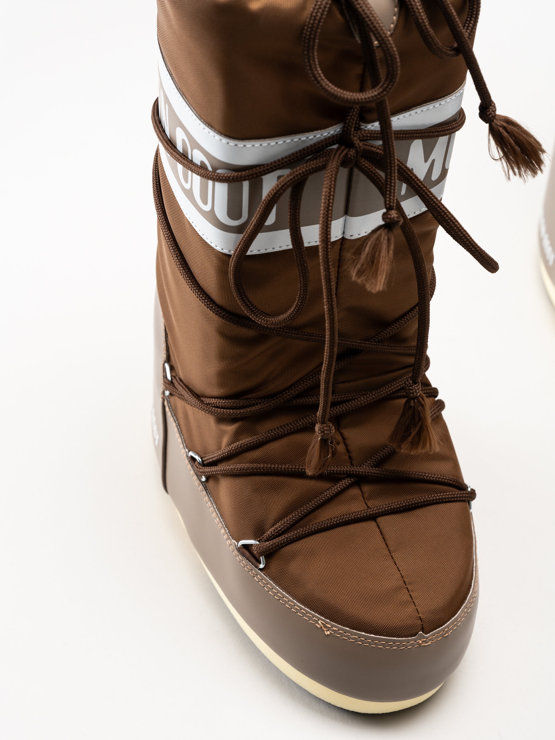 Moon Boot - Icon Nylon - Bruna höga klassiska vinterboots