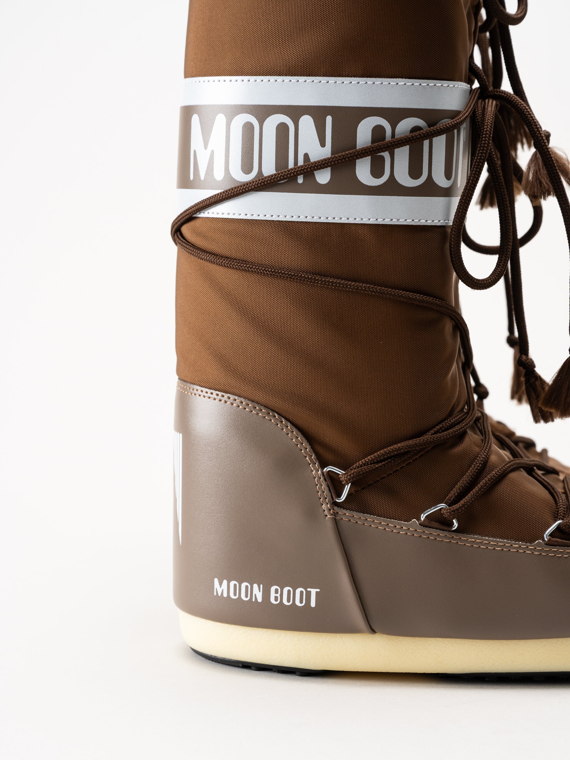 Moon Boot - Icon Nylon - Bruna höga klassiska vinterboots
