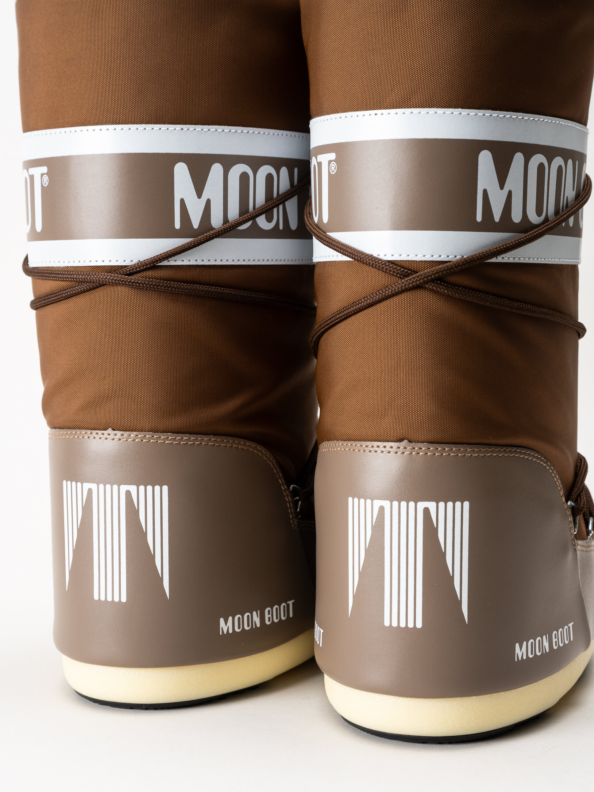 Moon Boot - Icon Nylon - Bruna höga klassiska vinterboots