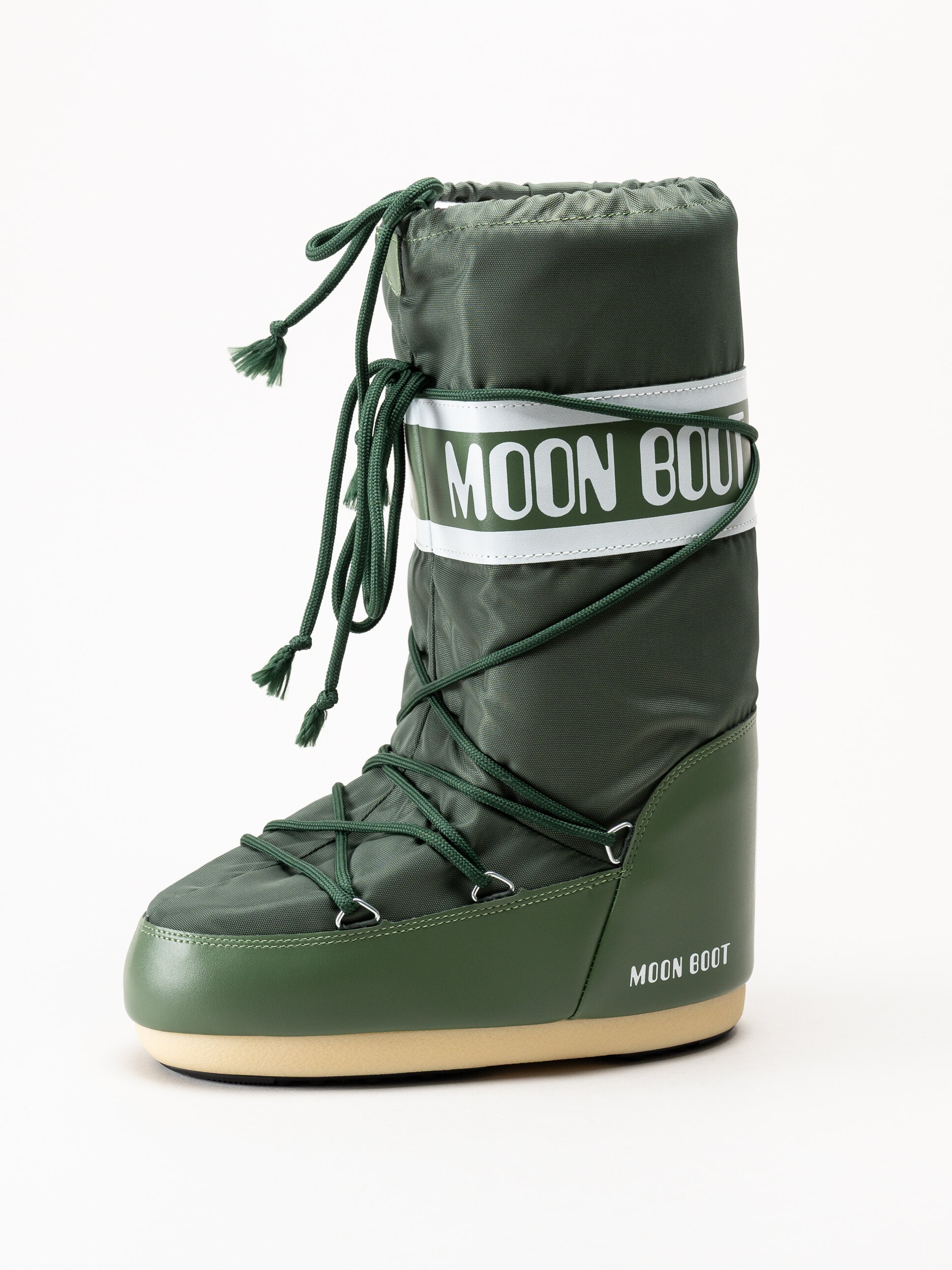 Moon Boot - Icon Nylon - Gröna höga klassiska vinterboots