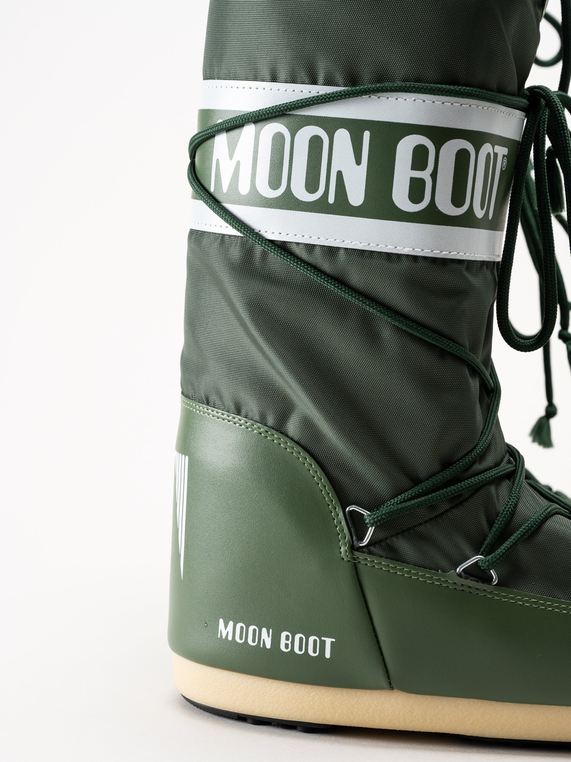 Moon Boot - Icon Nylon - Gröna höga klassiska vinterboots