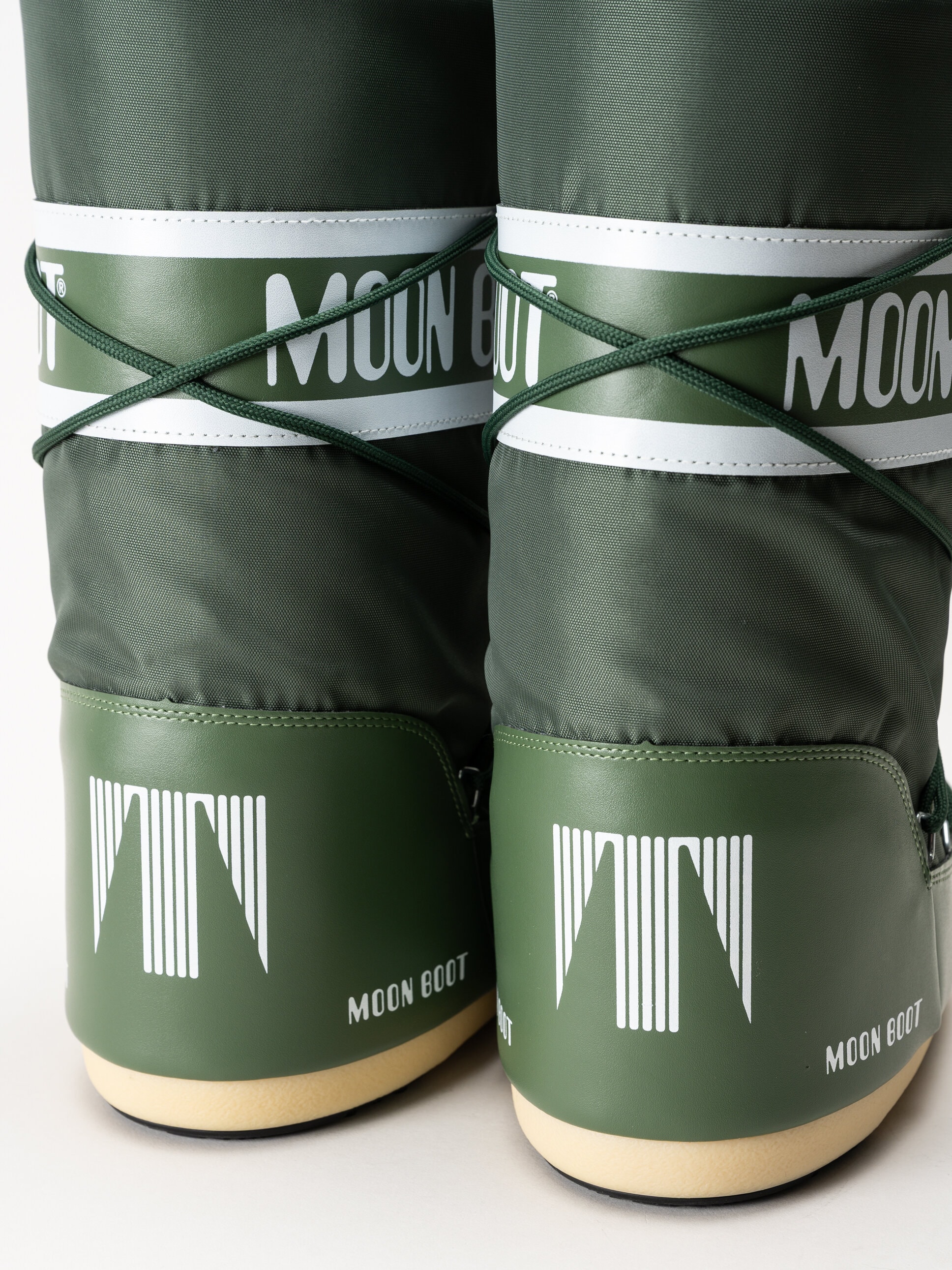 Moon Boot - Icon Nylon - Gröna höga klassiska vinterboots