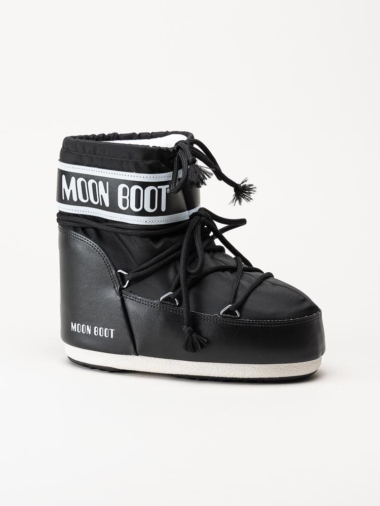Moon Boot - Icon Low Nylon - Svarta klassiska vinterboots