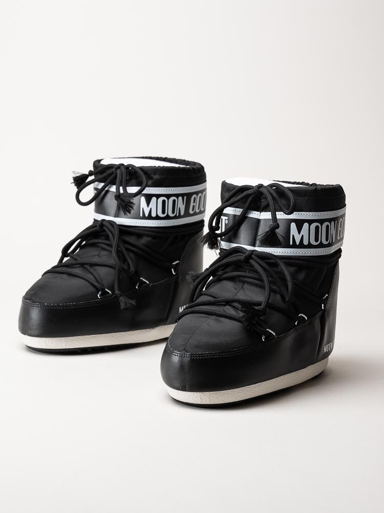 Moon Boot - Icon Low Nylon - Svarta klassiska vinterboots