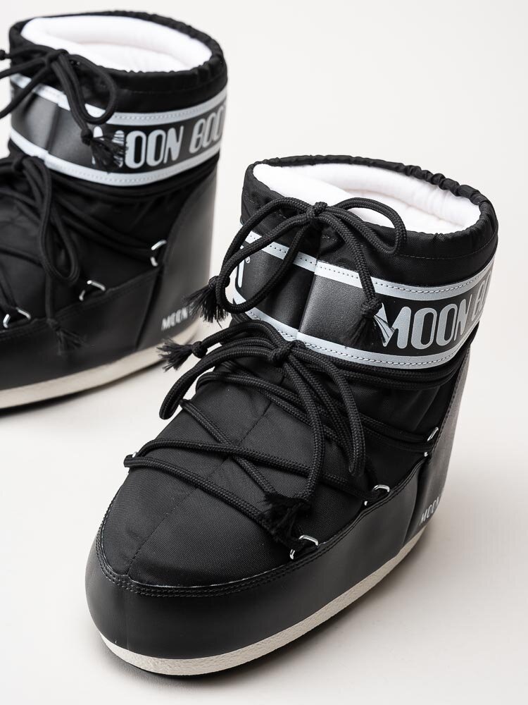 Moon Boot - Icon Low Nylon - Svarta klassiska vinterboots