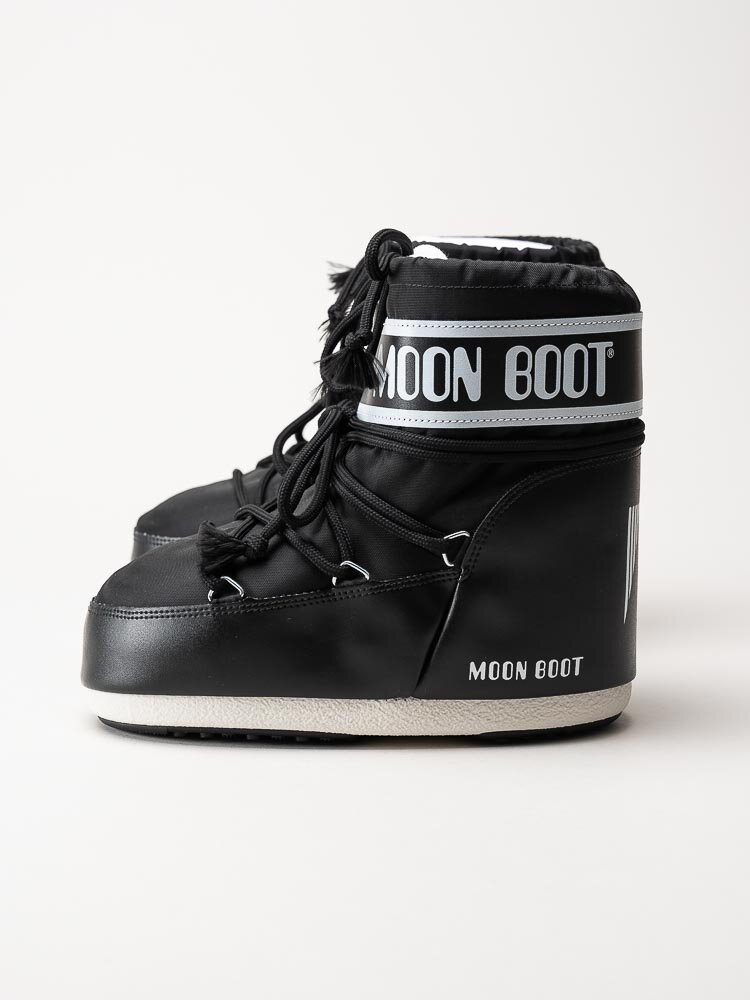 Moon Boot - Icon Low Nylon - Svarta klassiska vinterboots