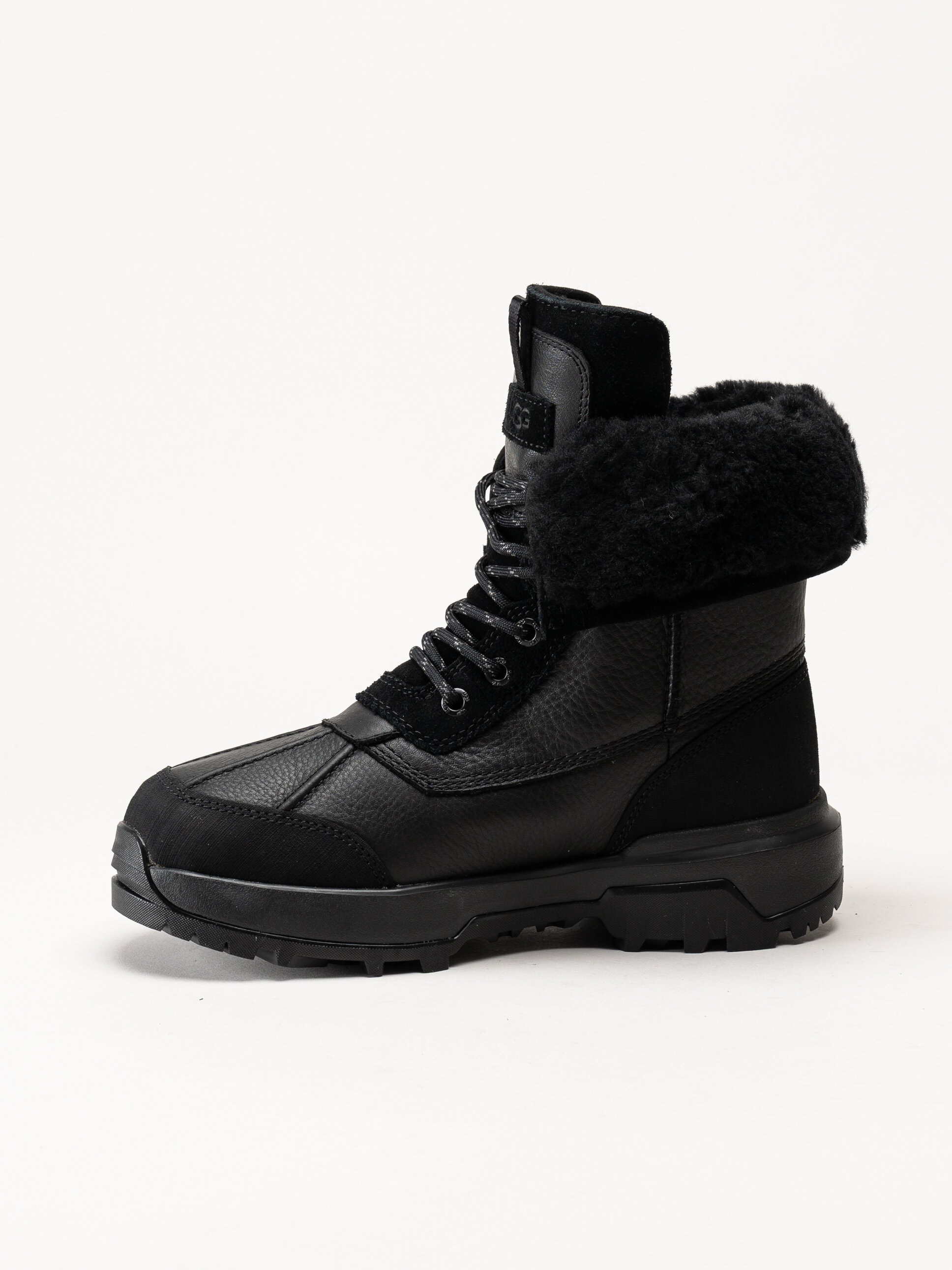 UGG - W Adirondack Boot XXV - Svarta ullfodrade vinterkängor