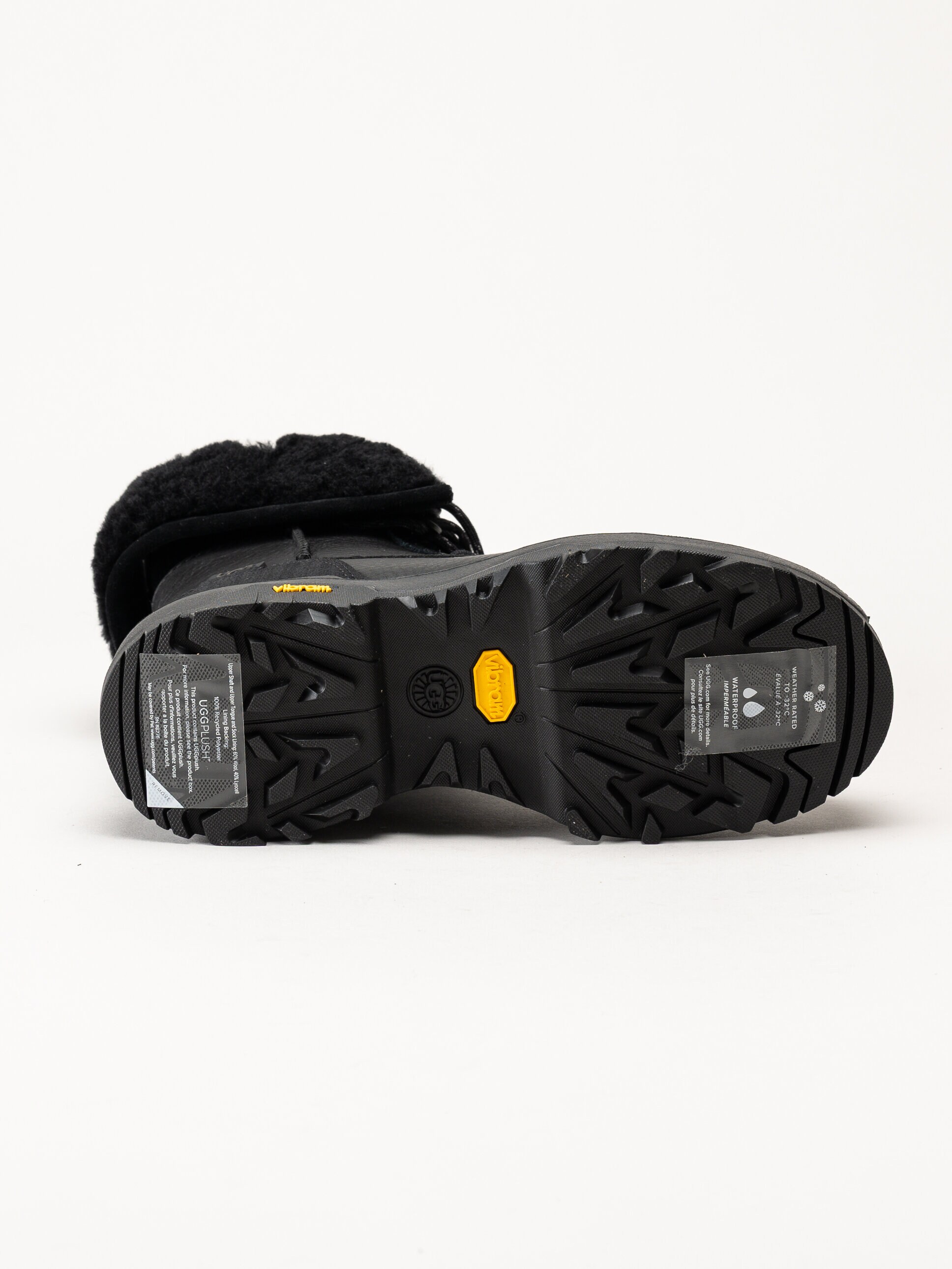 UGG - W Adirondack Boot XXV - Svarta ullfodrade vinterkängor