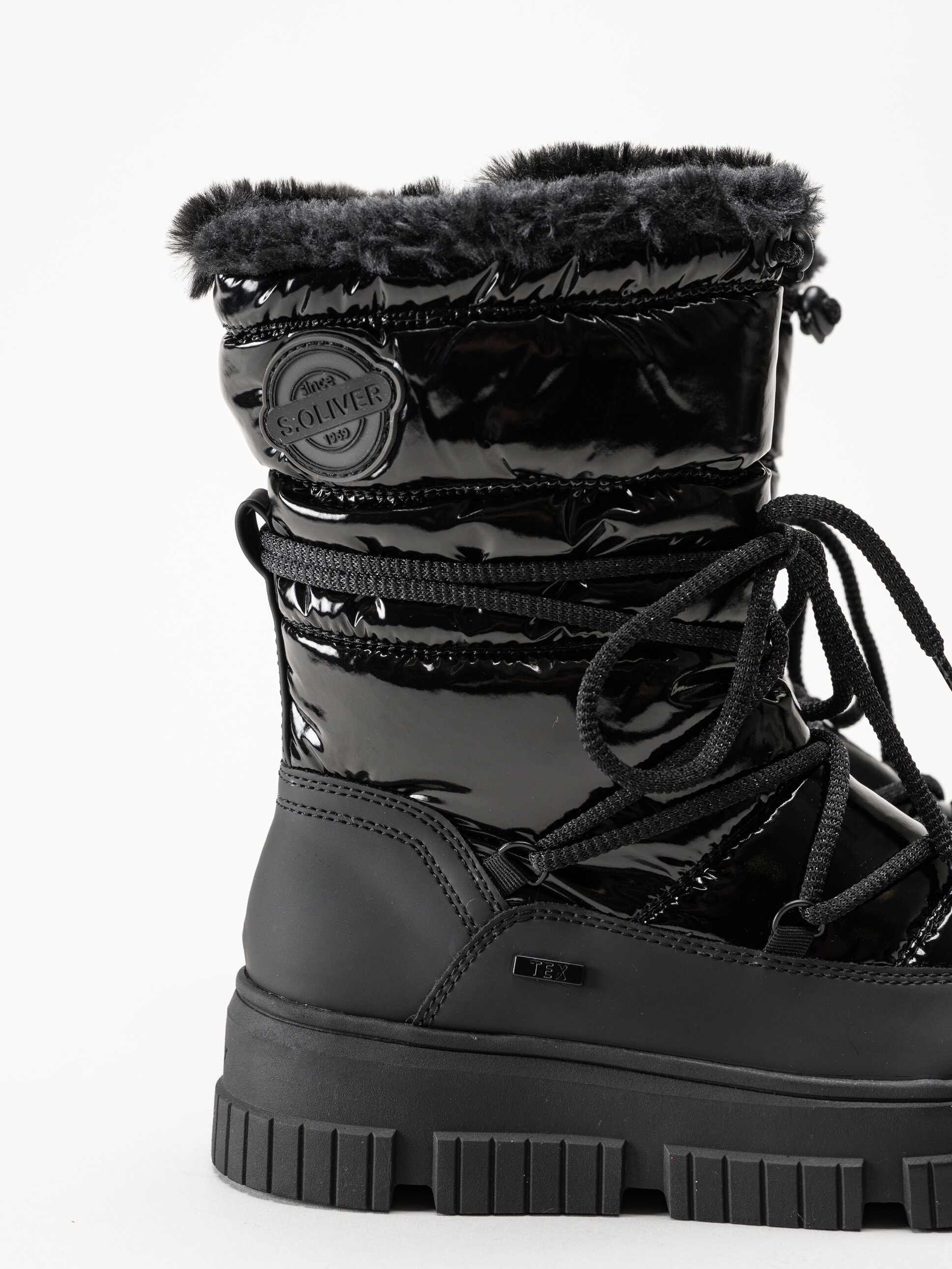 S.Oliver - Svarta fodrade boots