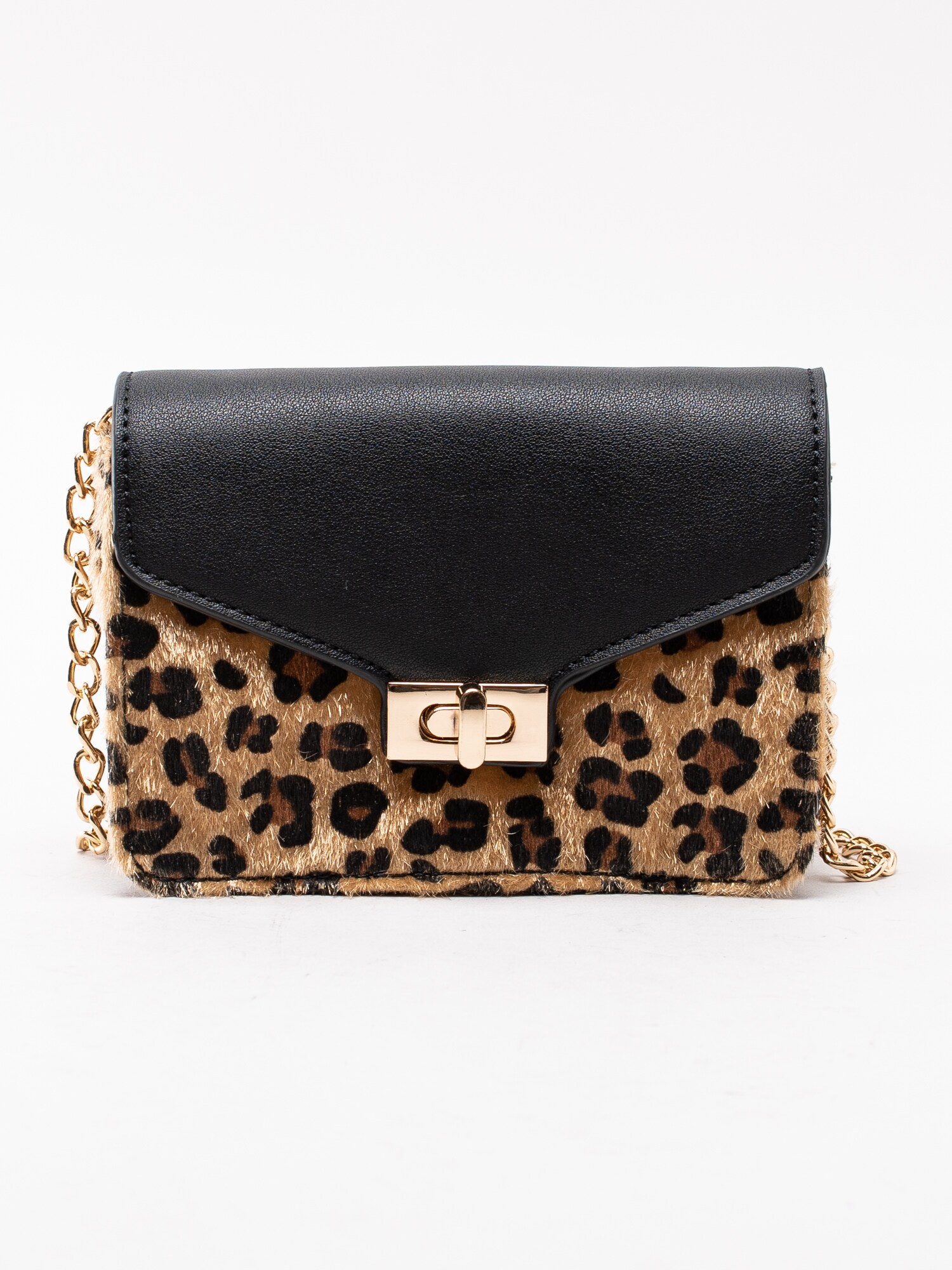 86193068 NYPD Ailey 300280-20 brun leopard mönstrad axelremsväska i fuskpäls-1