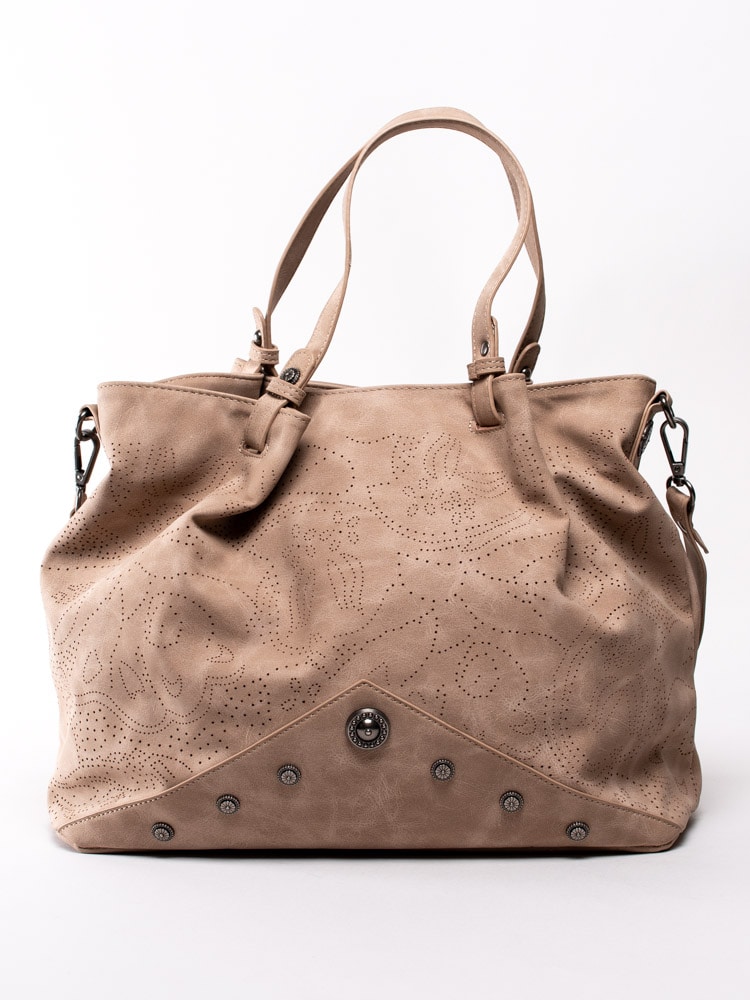 86201033  Ulrika Design 35-8800-20 Beige handväska med perforering-1-1