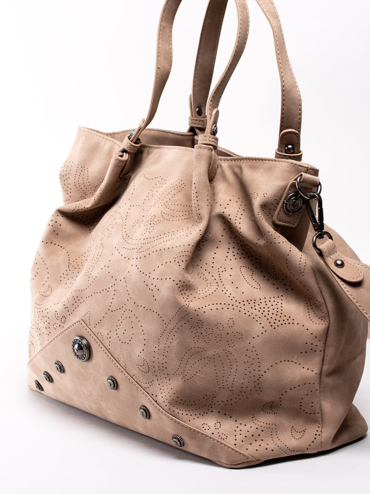 86201033  Ulrika Design 35-8800-20 Beige handväska med perforering-1-3