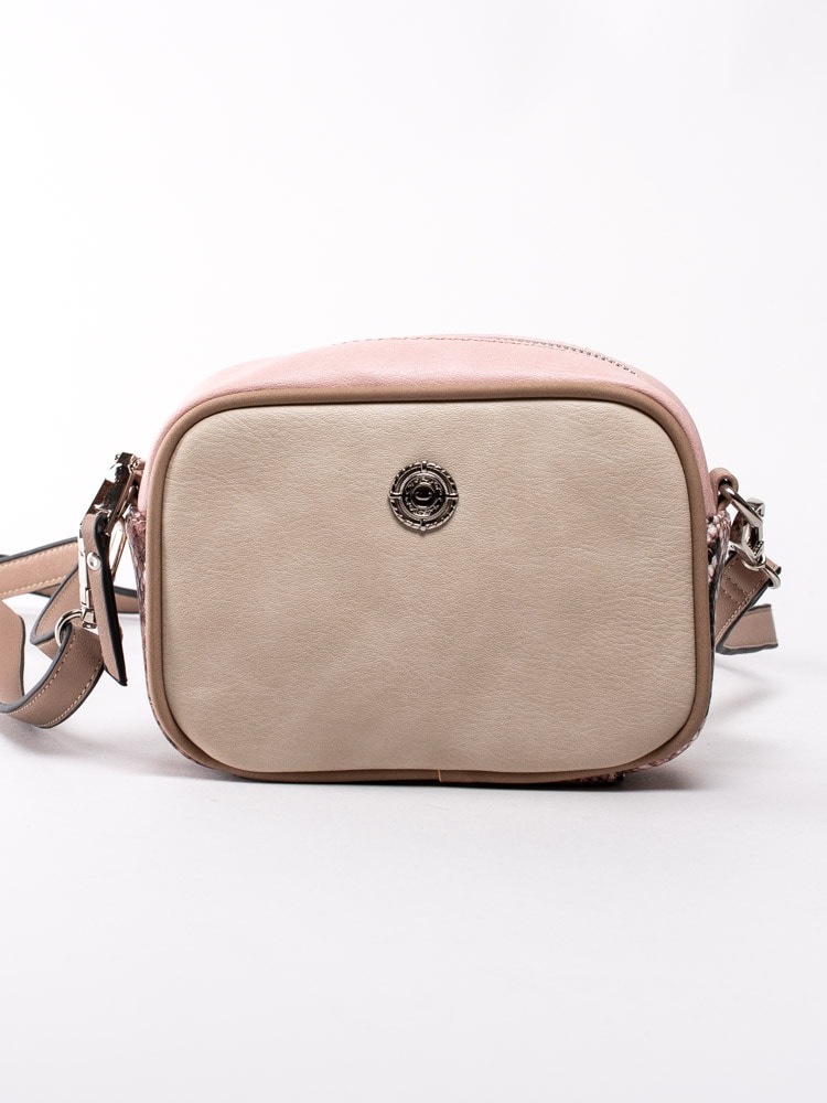 86201039 Ulrika Design 35-8909-10 Beige liten väska med rosa inslag-1