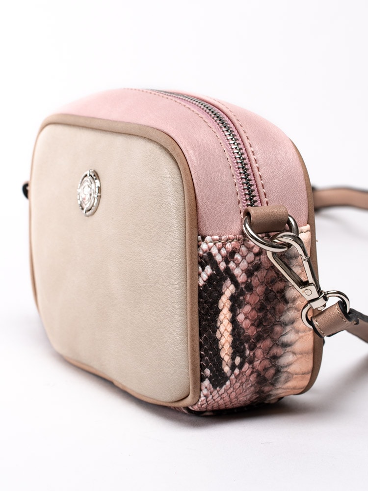 86201039 Ulrika Design 35-8909-10 Beige liten väska med rosa inslag-3