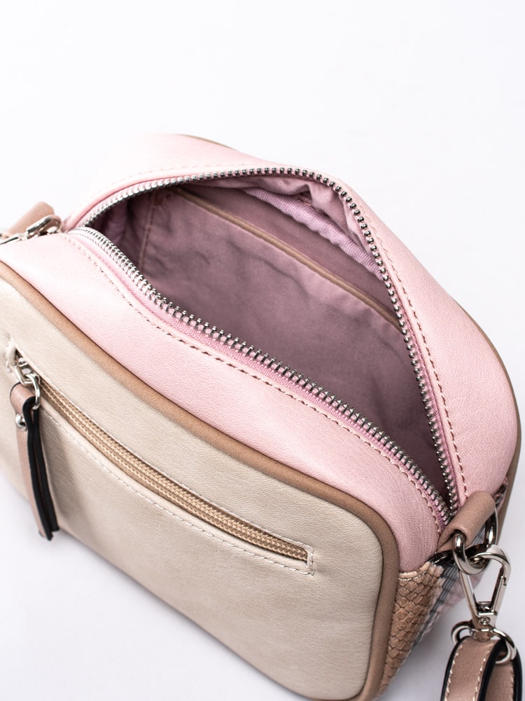 86201039 Ulrika Design 35-8909-10 Beige liten väska med rosa inslag-5
