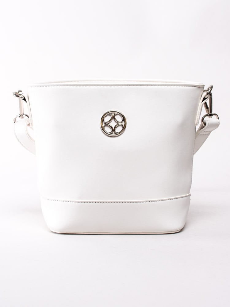 86201059 Ulrika Design 35-9404-14 Vit liten bucketbag i veganskt läder-1