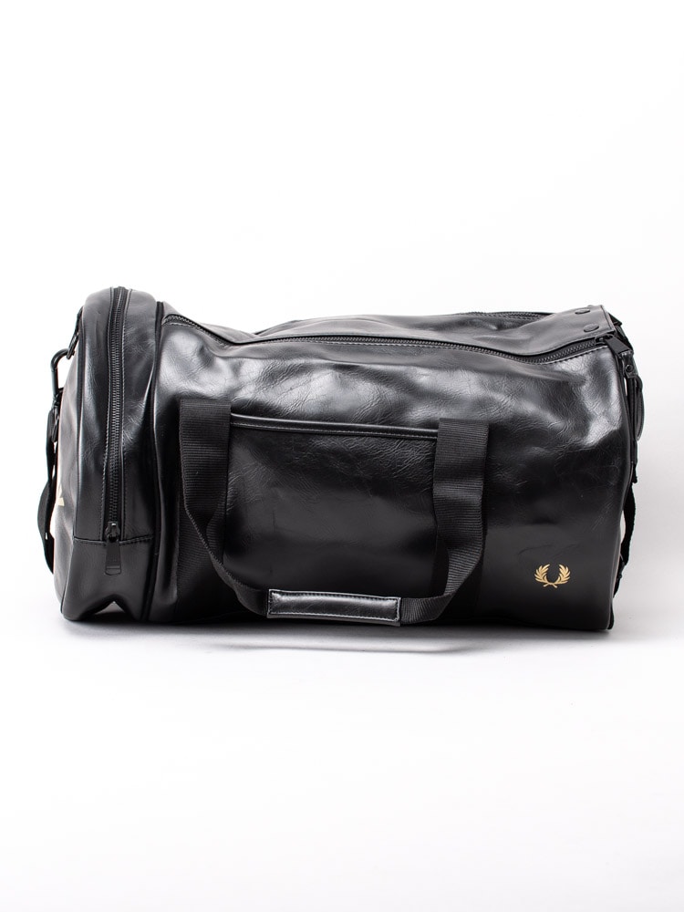 86203002 Fred Perry Tonal Pu Barrel Bag L7223-102 Svart stor väska-7