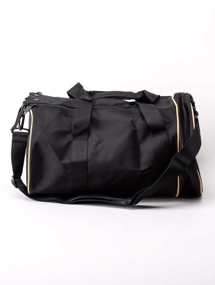 86203003 Fred Perry Twin Tipped Barrel Bag L8264-157 Svart väska med detaljer i guld-2