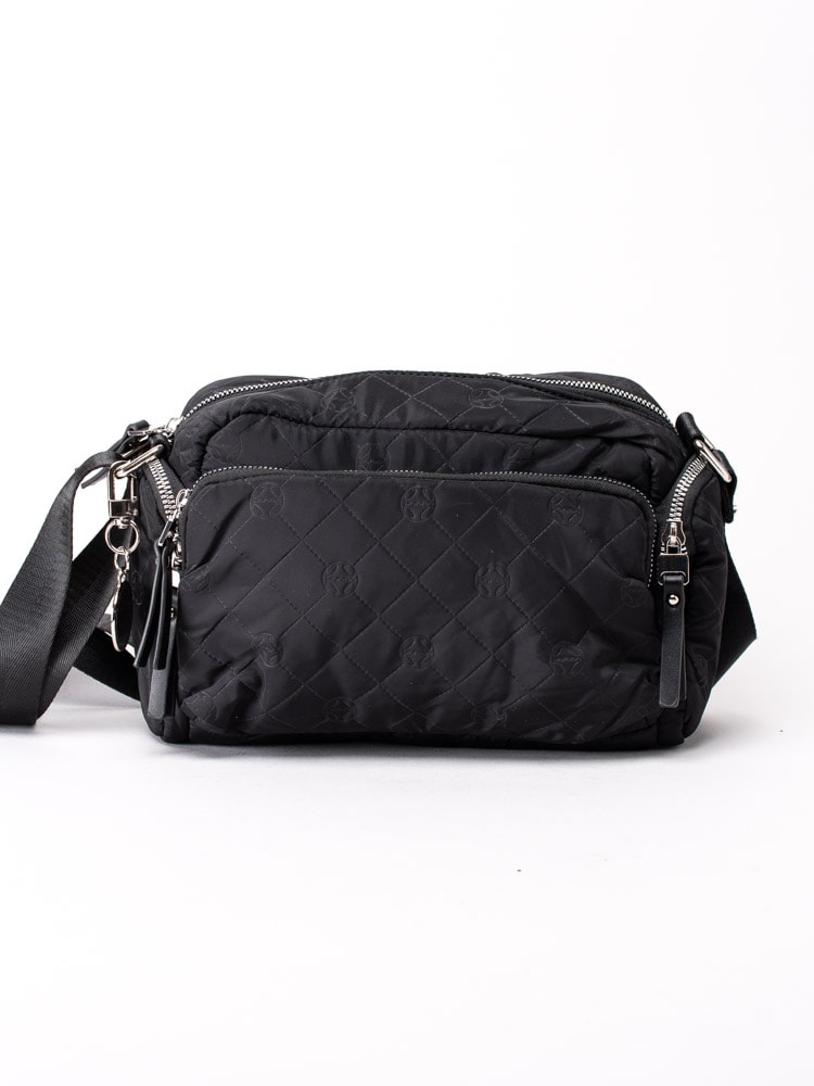 86203067 Ulrika Design 35-1632-1 Black Svart väska i nylon med fack-1