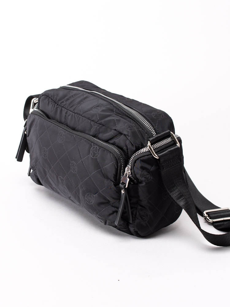 86203067 Ulrika Design 35-1632-1 Black Svart väska i nylon med fack-3