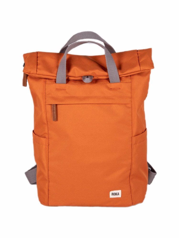 ROKA - Finchley Sustainable - Orange ryggsäck tillverkad av PET-flaskor