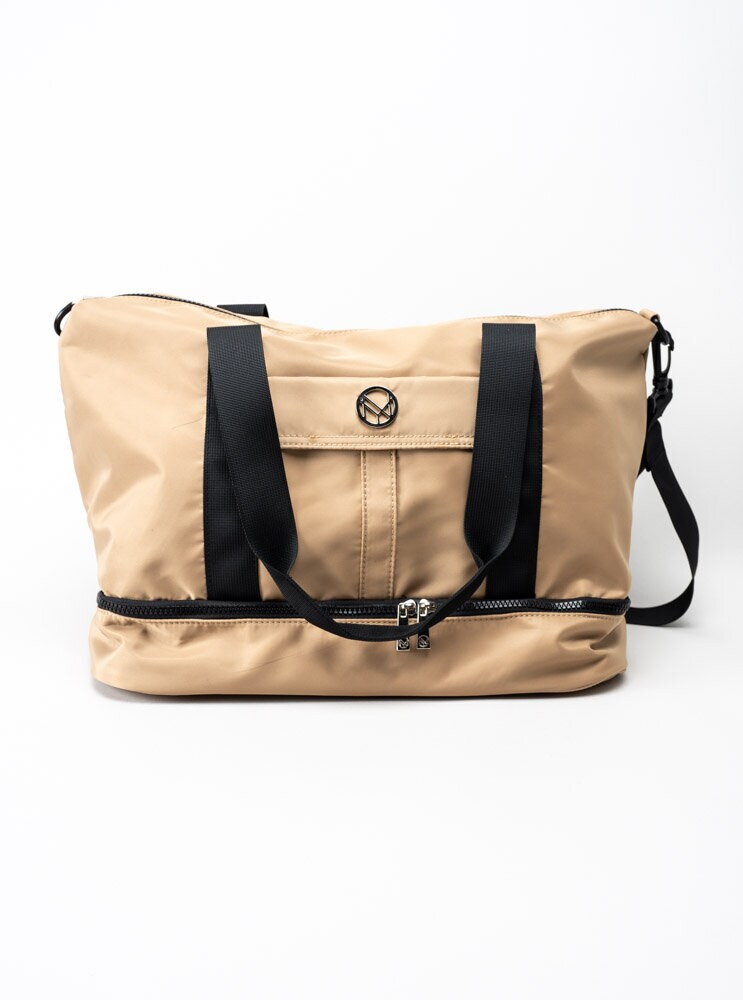 NYPD - Beige weekend bag i nylon