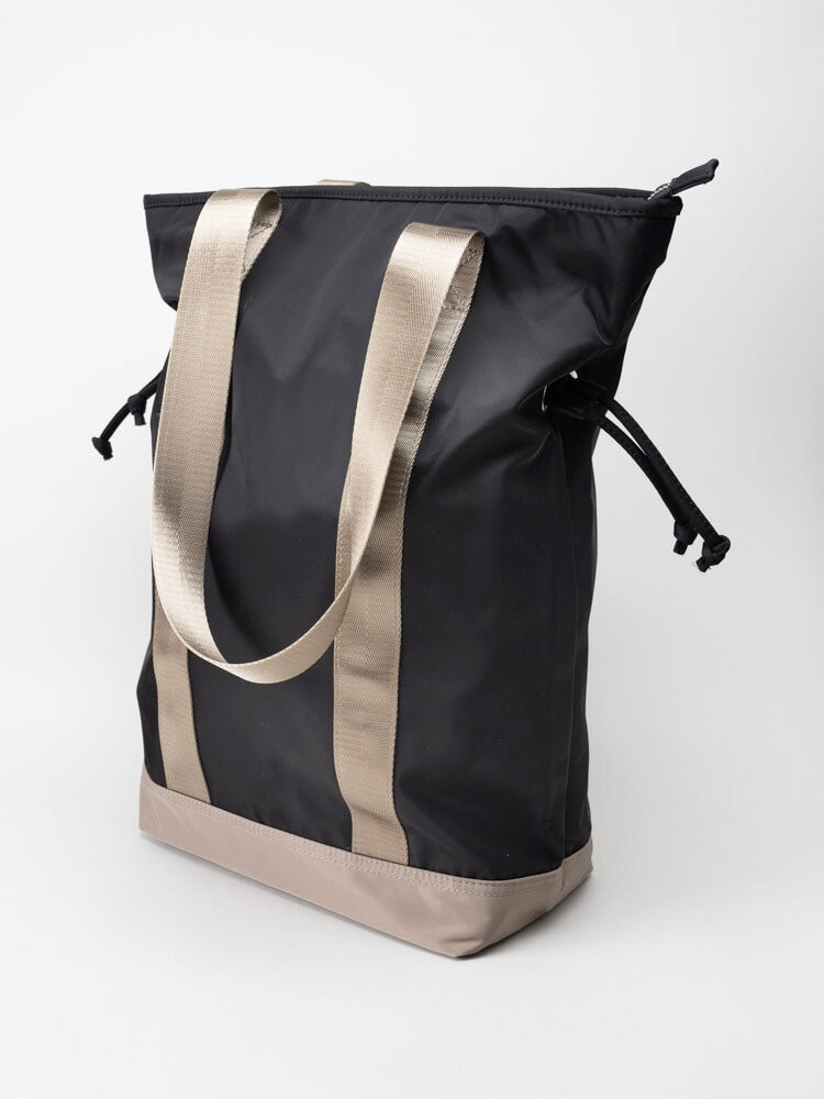 NYPD - Svart shoppingbag med beige detaljer