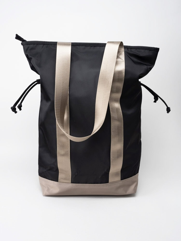 NYPD - Svart shoppingbag med beige detaljer