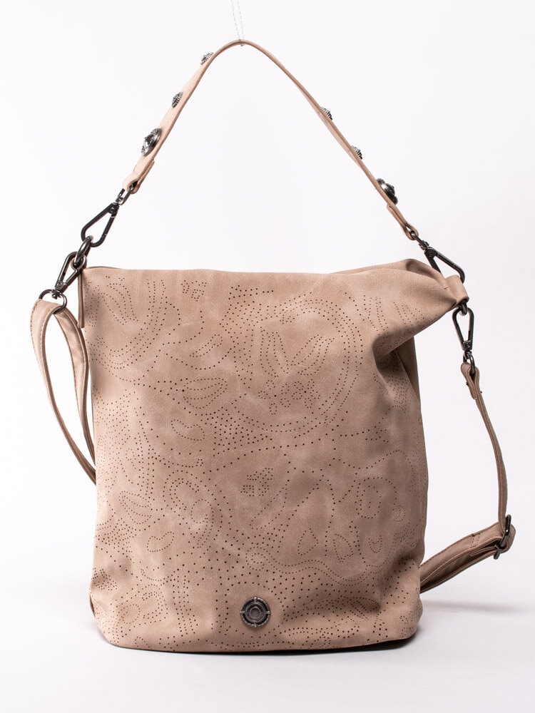 Ulrika Design - Beige bucket bag med perforering