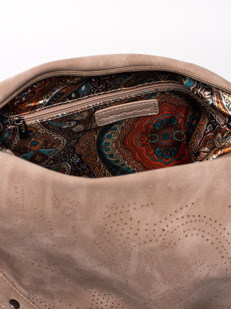 Ulrika Design - Beige bucket bag med perforering