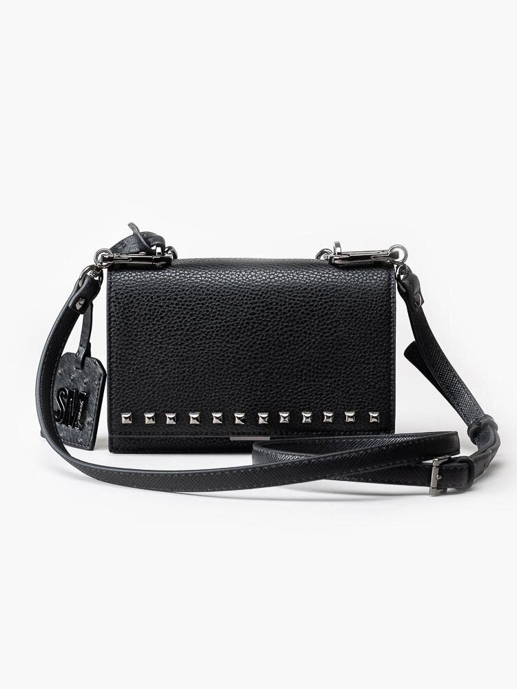 Köp Steve Madden Bflair Svart axelremsväska med silverfärgade