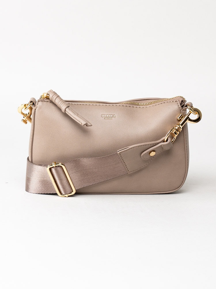 Ulrika Design - Hook - Beige liten handväska i skinnimitation