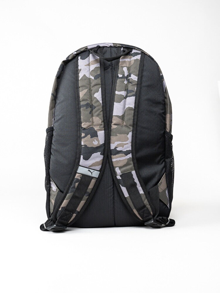 Puma - Academy Backpack - Grå och grön camouflage väska i textil