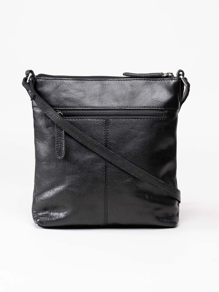 Springfield - Svart axelremsväska i skinn