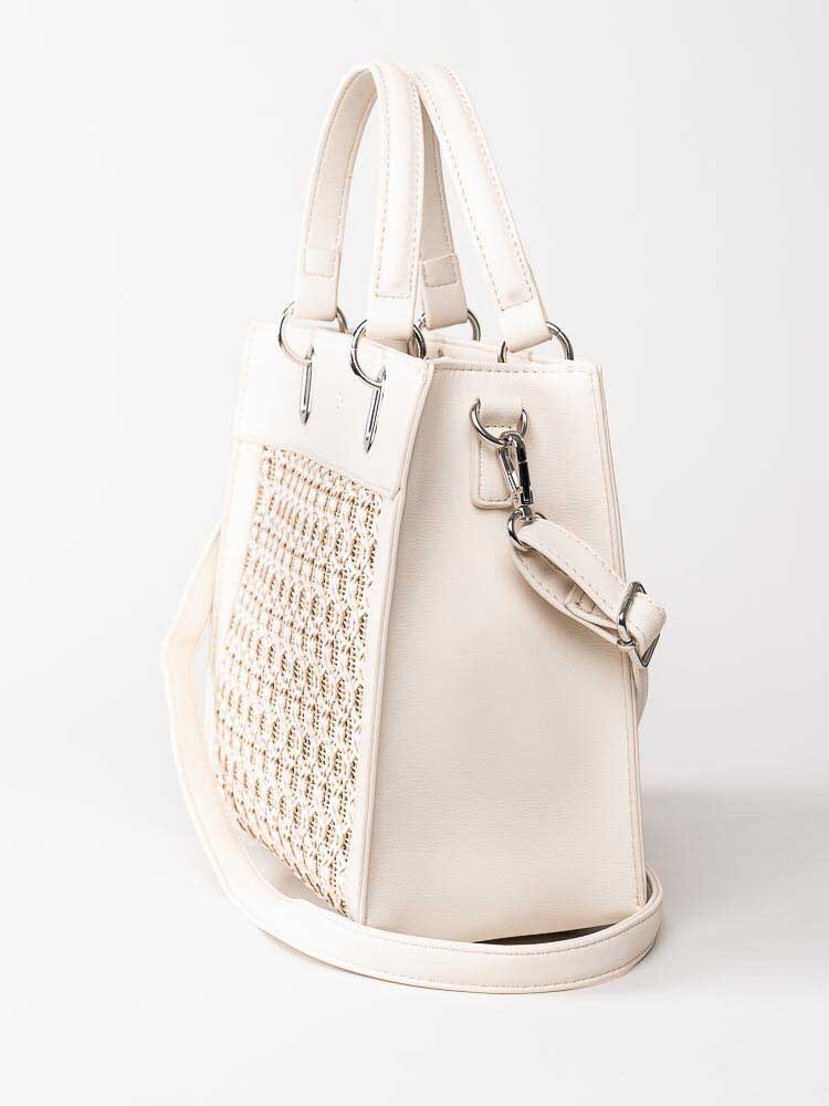 Ulrika Design - Pastell - Off white tote i skinnimitation