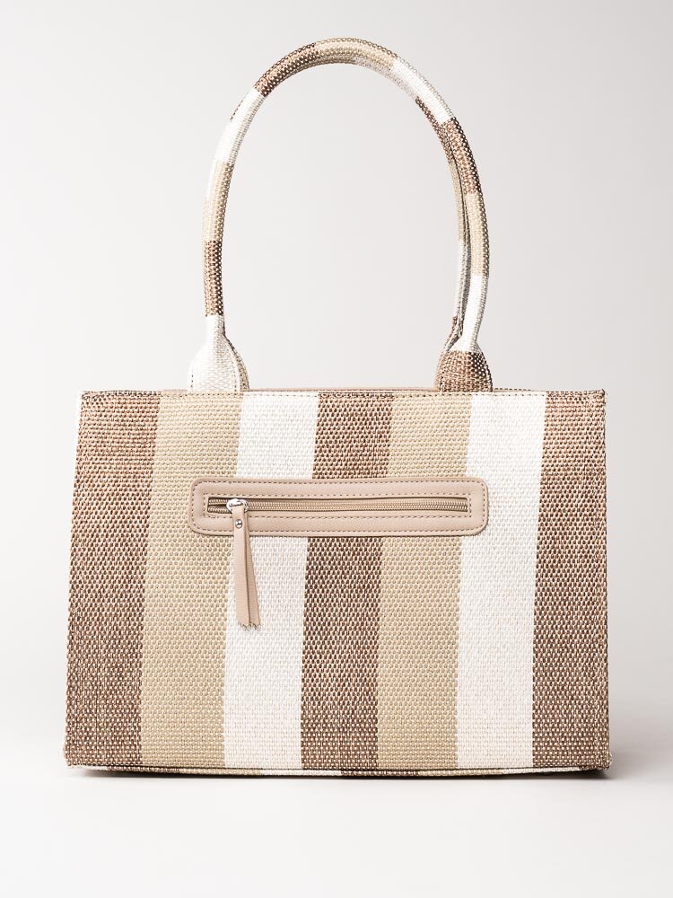 Ulrika Design - Stripe - Beige randig tote