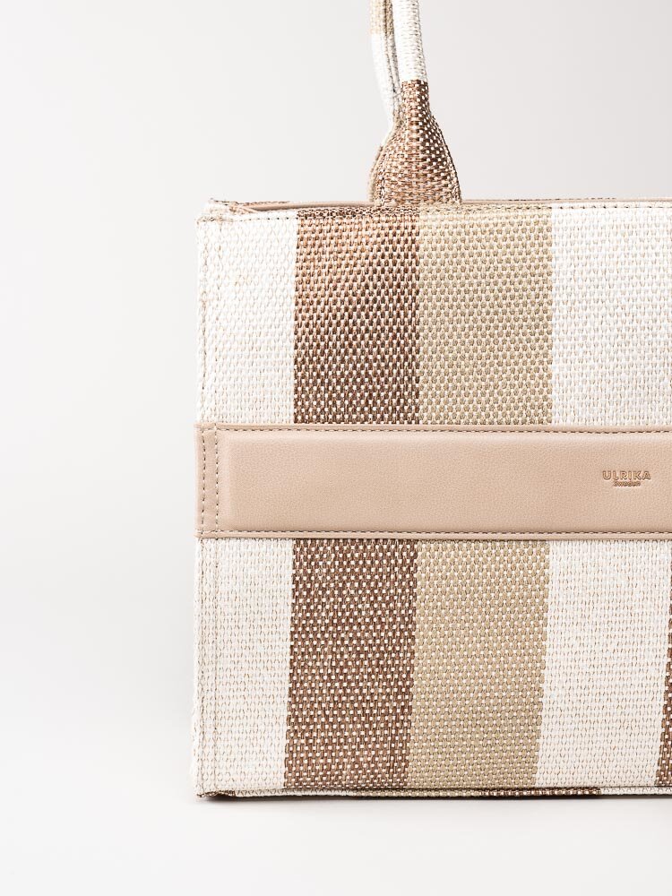 Ulrika Design - Stripe - Beige randig tote