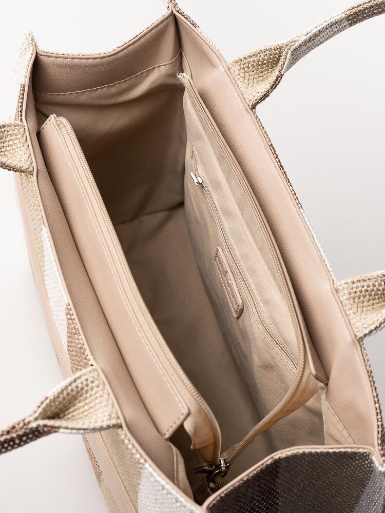 Ulrika Design - Stripe - Beige randig tote