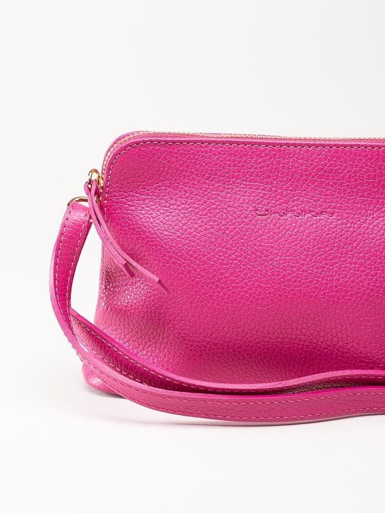 Ulrika Design - Leather - Rosa liten axelremsväska i skinn