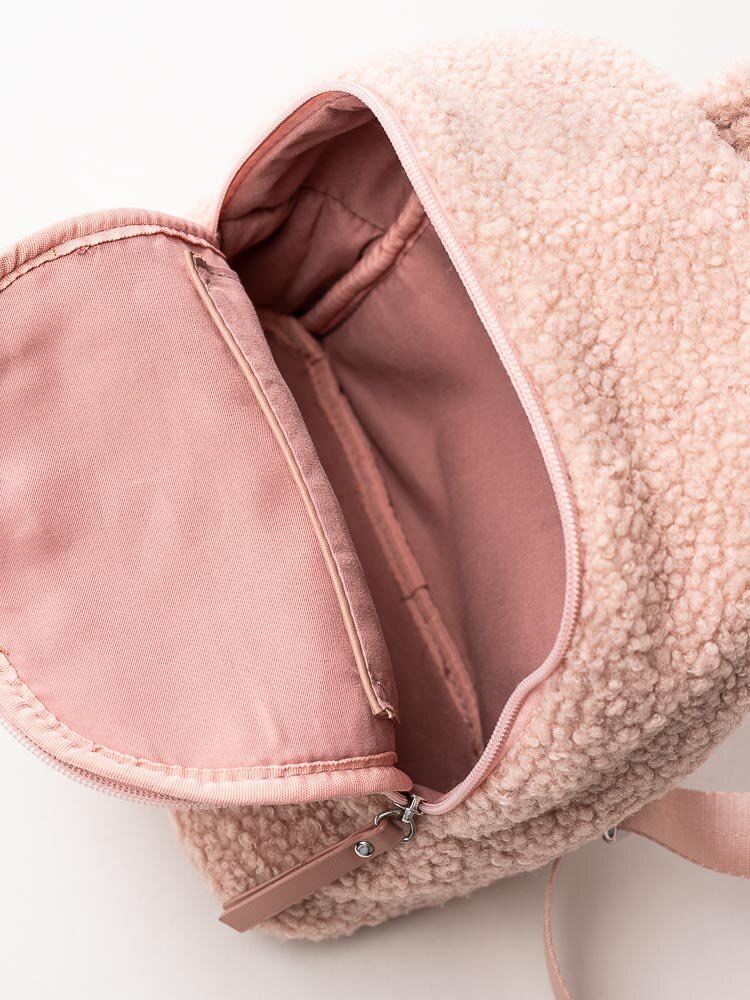 Ulrika Design - Teddy - Rosa ryggsäck i teddy
