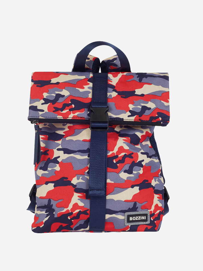Bozzini - Mulle - Blå kamouflagefärgad ryggsäck