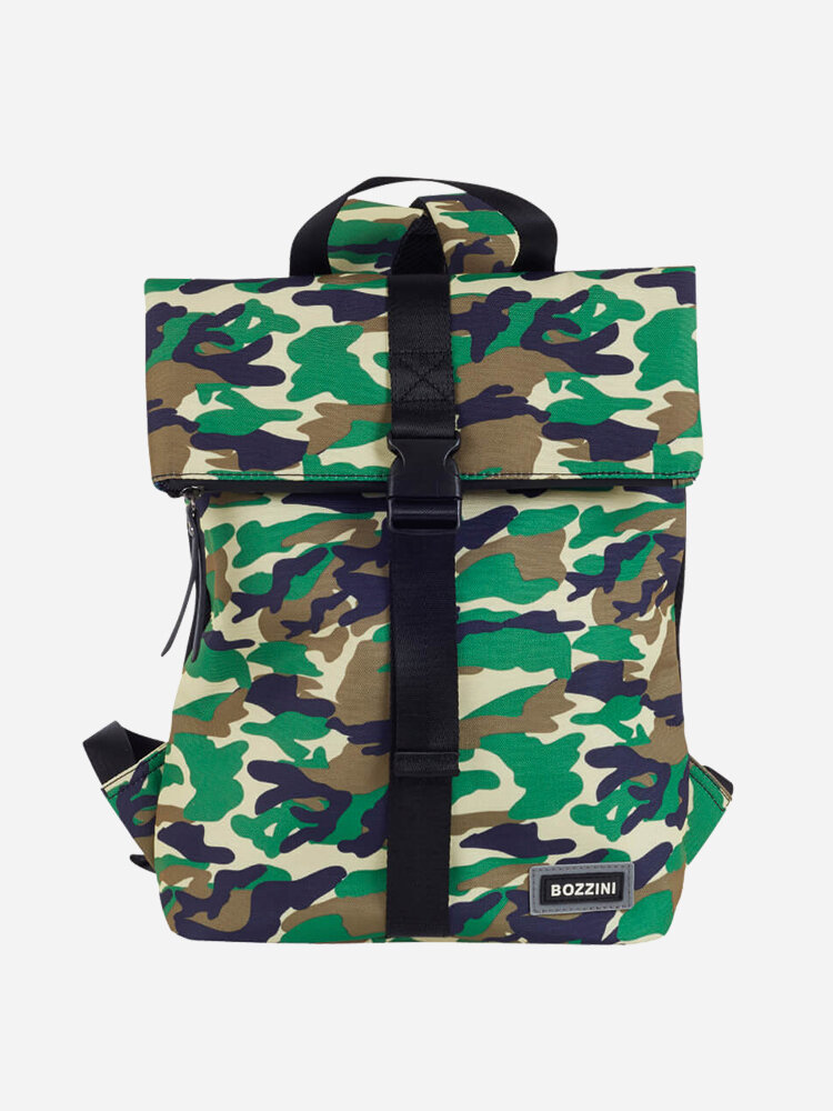 Bozzini - Mulle - Grön kamouflagefärgad ryggsäck