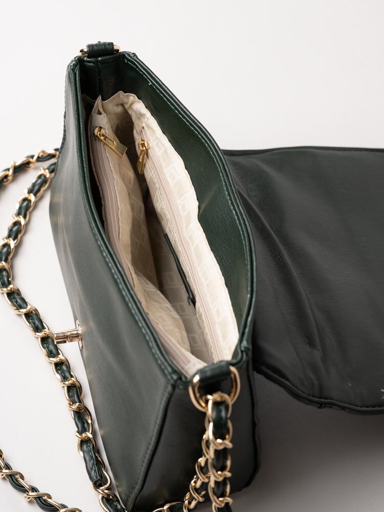 Ulrika Design - Quilt - Mörkgrön quiltad väska med lock