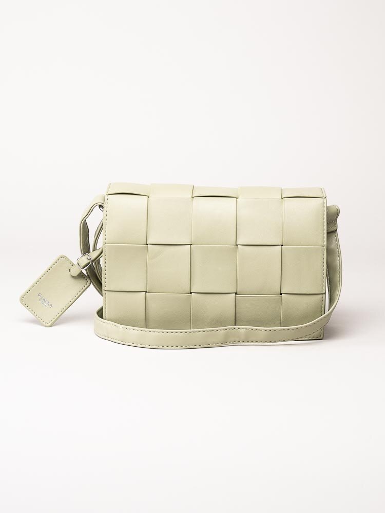 Ulrika Design - Braid - Ljusgrön flätad väska med klaff