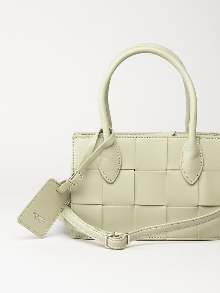 Ulrika Design - Braid - Ljusgrön liten handväska