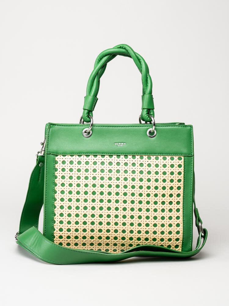 Ulrika Design - Rotting - Grön handväska med rotting