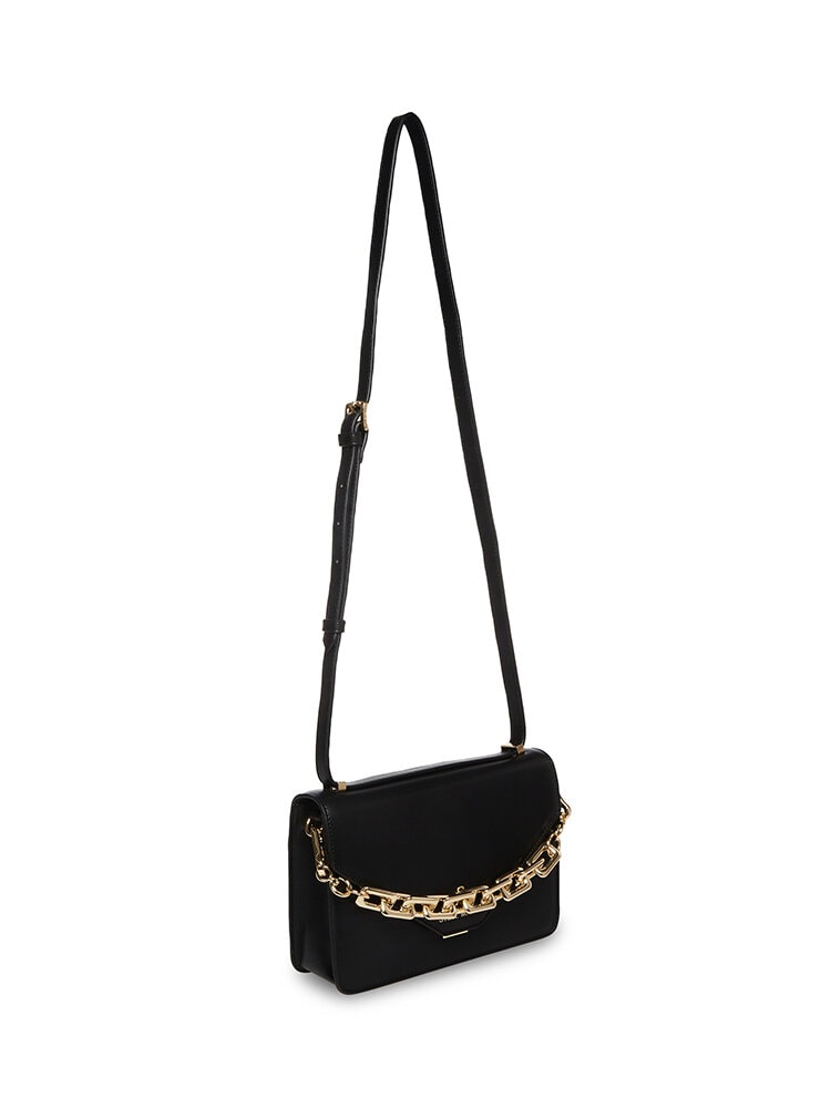 Steve Madden - Bindio-L - Svart handväska med guldfärgad kedja